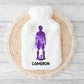Rugby Personalised Hot Water Bottle, Rugby Gift For Boys, Christmas Gift, Gift For Grandson, Gift For Son, Xmas gift For Nephew
