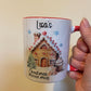 Christmas Movie Mug, Personalised Mug For Christmas, Gingerbread House And Ginger Bread Man Christmas Movie Mug, Hot Chocolate Mug