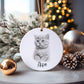 Personalised Cat Bauble, Personalised Cat Christmas Tree Decoration, American Curl Christmas Tree Bauble