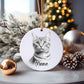 Personalised Cat Bauble, Personalised Cat Christmas Tree Decoration, Tabby Cat Christmas Tree Bauble