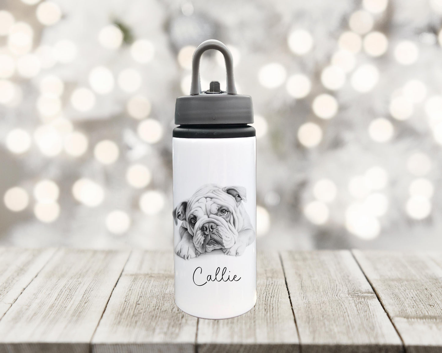 Hot Water Bottle, Hot Water Bottle Cover, Bulldog Design Hot Water Bottle, Hot Water Bottle Gift Set