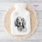 English Setter Gift, Personalised Hot Water Bottle, Dog Xmas Gift, Xmas Gift For Dog Lover
