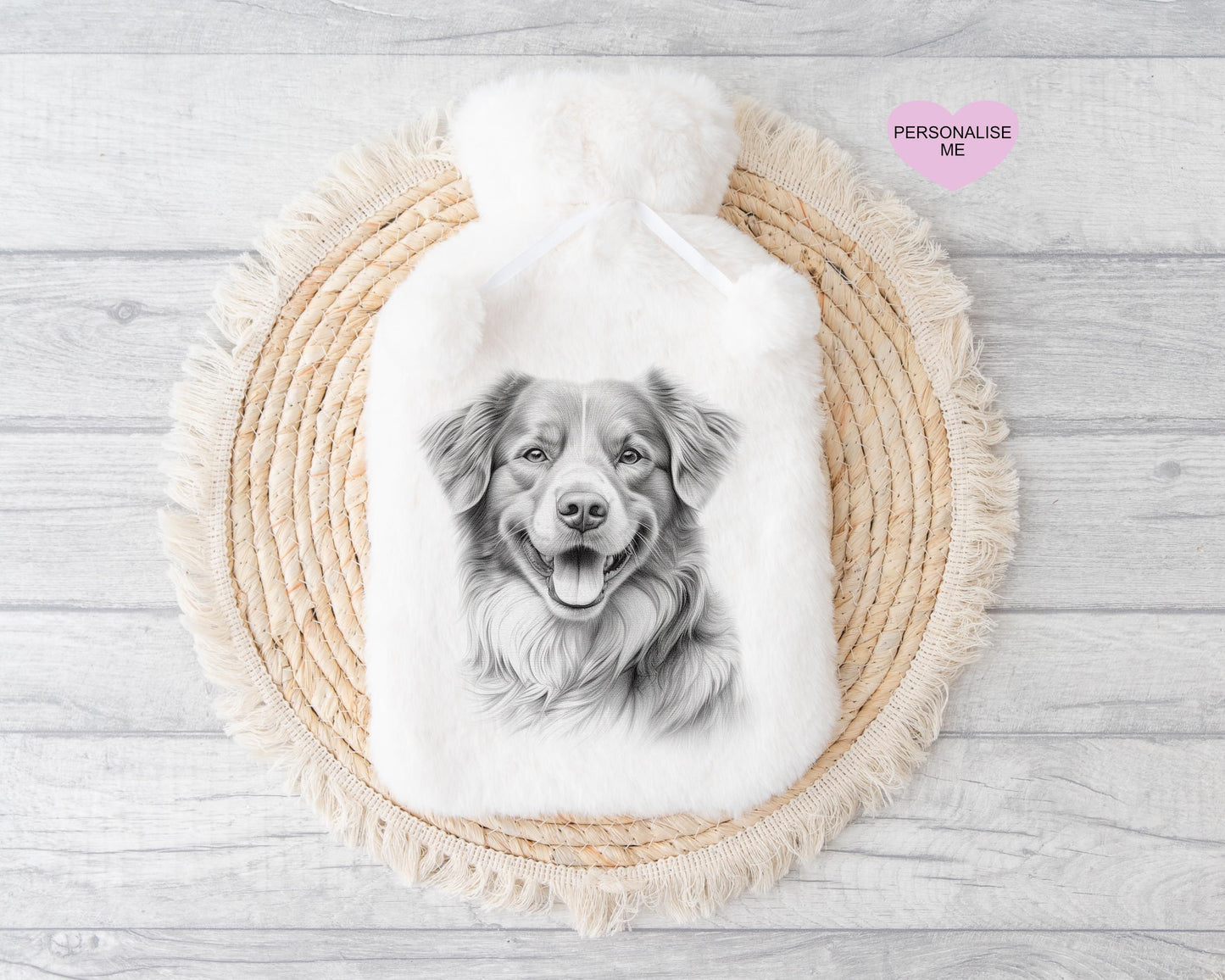 Nova Scotia Gift, Personalised Hot Water Bottle, Dog Xmas Gift, Xmas Gift For Dog Lover