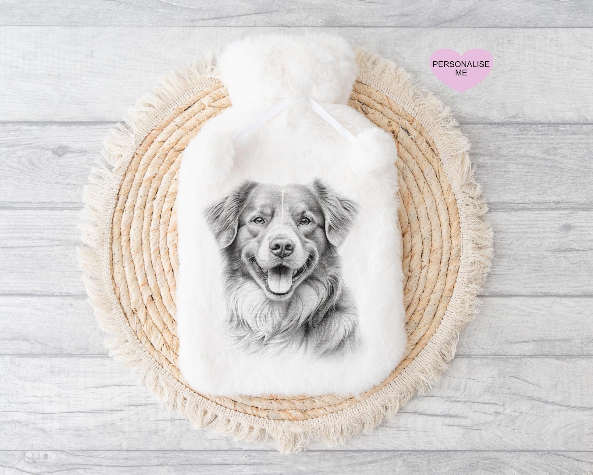 Nova Scotia Gift, Personalised Hot Water Bottle, Dog Xmas Gift, Xmas Gift For Dog Lover