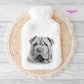 Shar Pei Gift, Personalised Hot Water Bottle, Dog Xmas Gift, Xmas Gift For Dog Lover