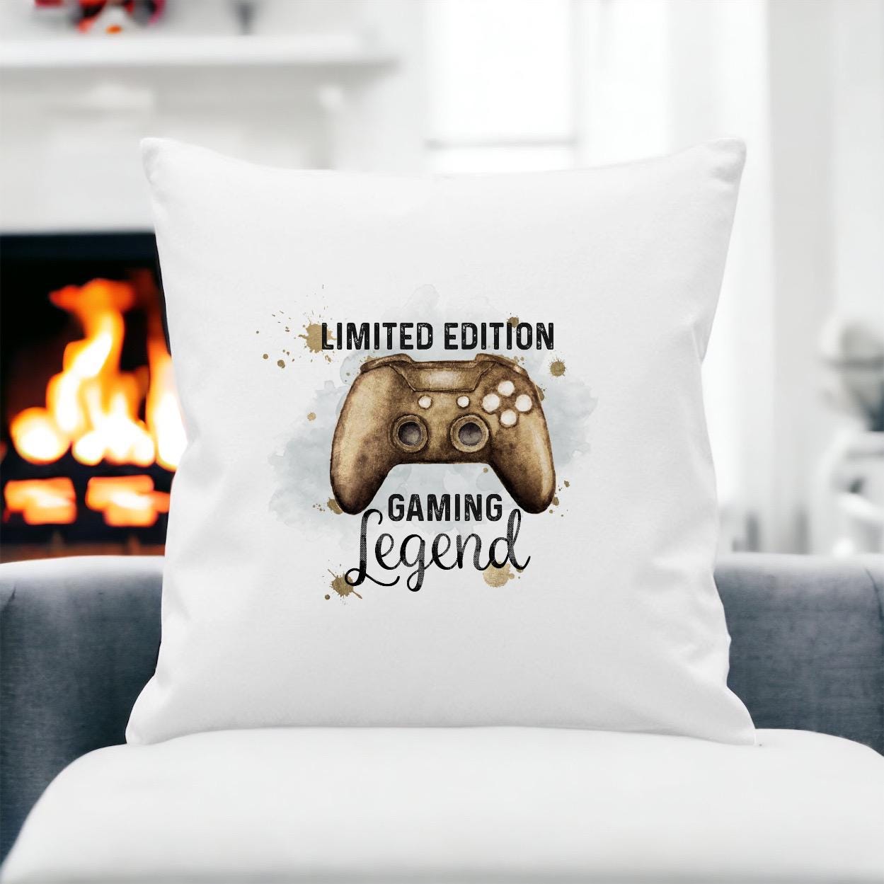 Gamer Gift, Gaming Legend Gift, Personalised Pillow Gift, Limited Edition Gamer Cushion Gift