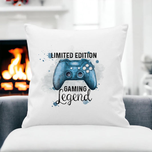 Gamer Gift, Gaming Legend Gift, Personalised Pillow Gift, Limited Edition Gamer Cushion Gift