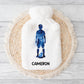 Rugby Personalised Hot Water Bottle, Rugby Gift For Boys, Christmas Gift, Gift For Grandson, Gift For Son, Xmas gift For Nephew