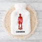 Rugby Personalised Hot Water Bottle, Rugby Gift For Boys, Christmas Gift, Gift For Grandson, Gift For Son, Xmas gift For Nephew