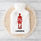 Rugby Personalised Hot Water Bottle, Rugby Gift For Boys, Christmas Gift, Gift For Grandson, Gift For Son, Xmas gift For Nephew