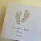 Croeso I'r Byd, New Baby Card, Cerdyn Cymraeg, Welsh Cards, Welsh New Baby Card, New Baby Card, Baby Feet