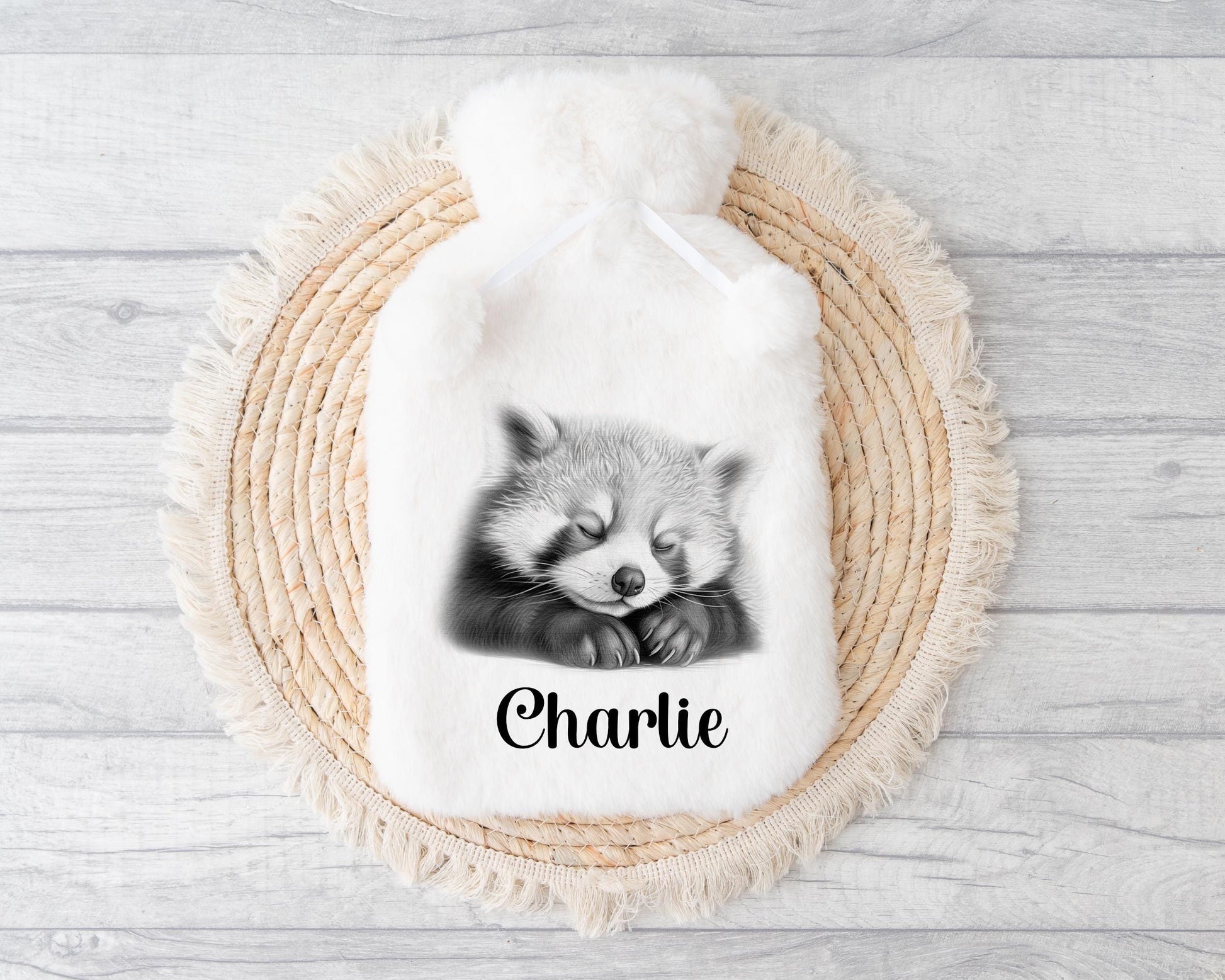 Baby Gorilla Hot Water Bottle, Baby Gorilla Design Hot Water Bottle, Christmas Gift, Fluffy Hot Water Bottle