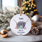 Personalised Highland Cow Bauble, Cow Christmas Bauble, Christmas Tree Decoration For Grandchild, Christmas Decorations, Christmas Gift