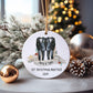 Gay Couple 1st Xmas Married Bauble, Personalised Mr & Mr Christmas Tree Decoration, First Christmas Married
