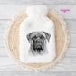 Bull Mastiff Gift, Personalised Hot Water Bottle, Dog Xmas Gift, Xmas Gift For Dog Lover