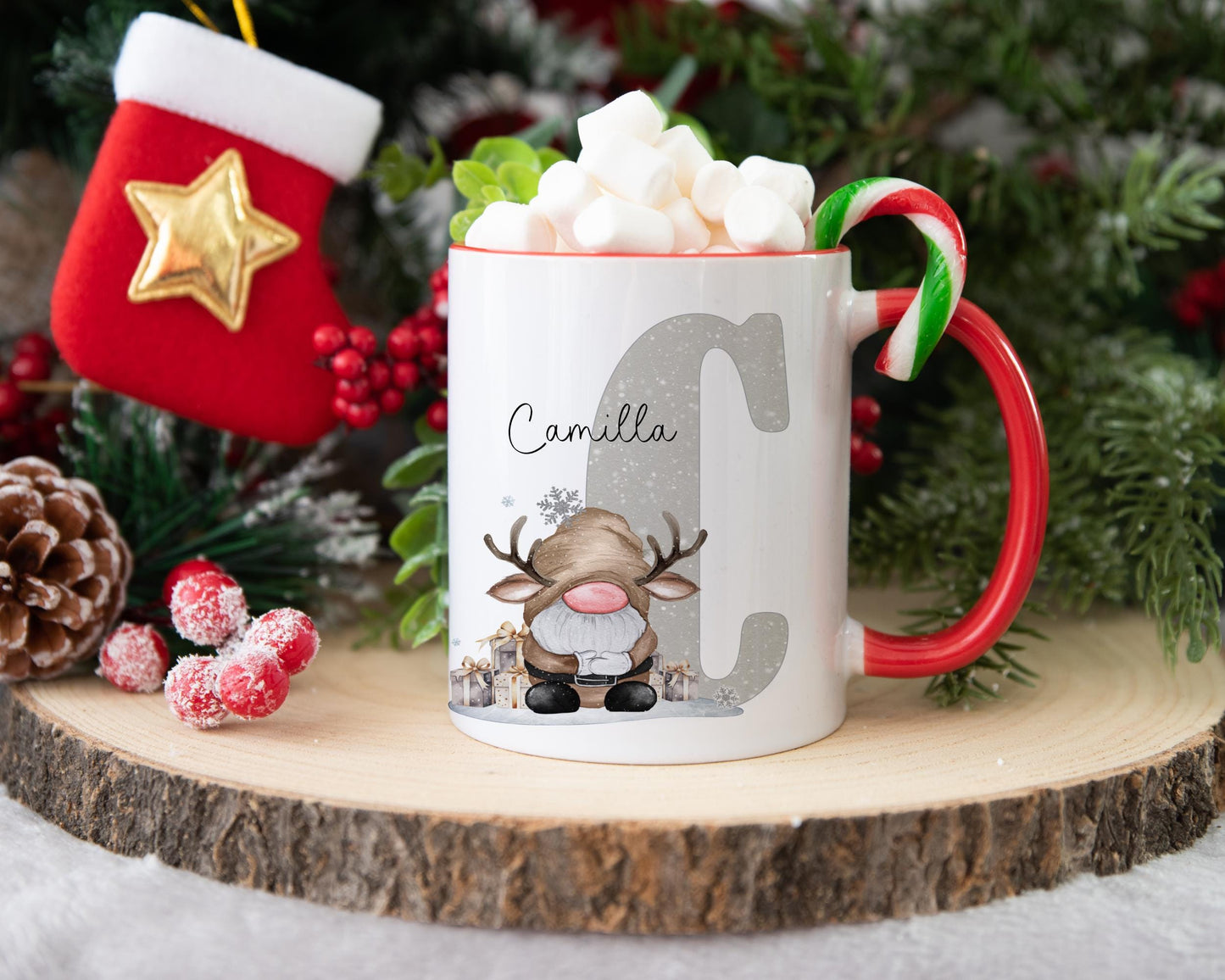 Gonk Mug, Personalised Gonk Mug, Christmas Gonk Mug, Xmas Gift For Her, Xmas Gift For Man