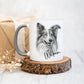 Shetland Sheep Dog Mug Gift Set, Personalised Shetland Mug Gift