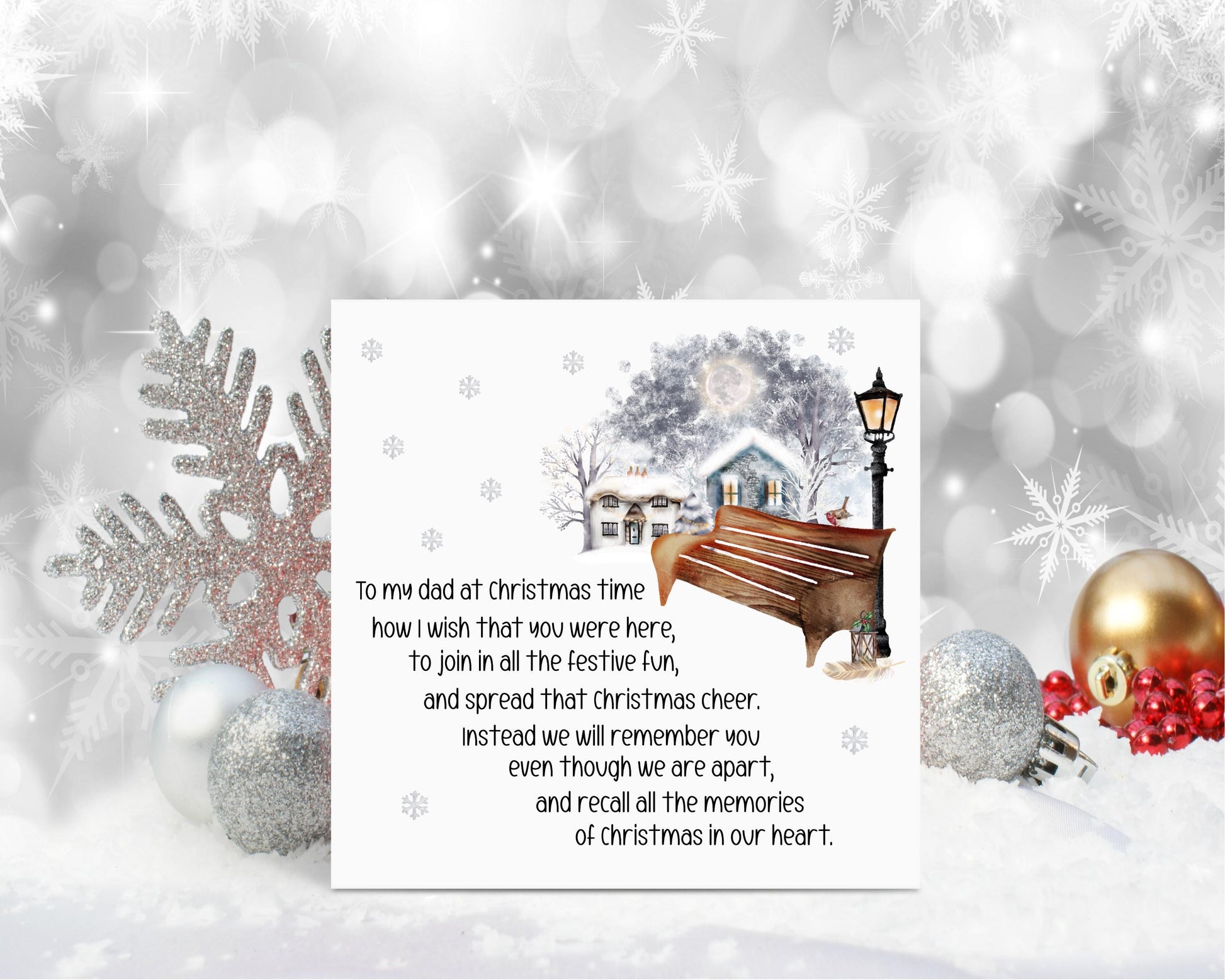 Lost Loved One Christmas Card, 1st Christmas Without Them, Christmas Poem For Someone Who Has Lost A Loved One, Remembering Mum at Christmas