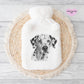 Dalmatian Hot Water Bottle Gift, Personalised Hot Water Bottle, Dog Xmas Gift, Xmas Gift For Dog Lover, Dalmatian Xmas Gifts