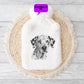 Dalmatian Hot Water Bottle Gift, Personalised Hot Water Bottle, Dog Xmas Gift, Xmas Gift For Dog Lover, Dalmatian Xmas Gifts