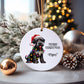 Miniature Schnauzer Dog Bauble, Personalised Pet Dog Christmas Tree Decoration, Gift For Dog Family, Dog Lover, Santa Dog Bauble
