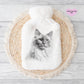 Persian Cat Hot Water Bottle, Gift For Her, Personalised Hot Water Bottle, Christmas Gift For Friend, Christmas Gift For Him,
