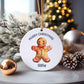 Gingerbread Man Bauble, Personalised Gingerbread Man Christmas Tree Decoration, Grandson Bauble, Granddaughter Bauble