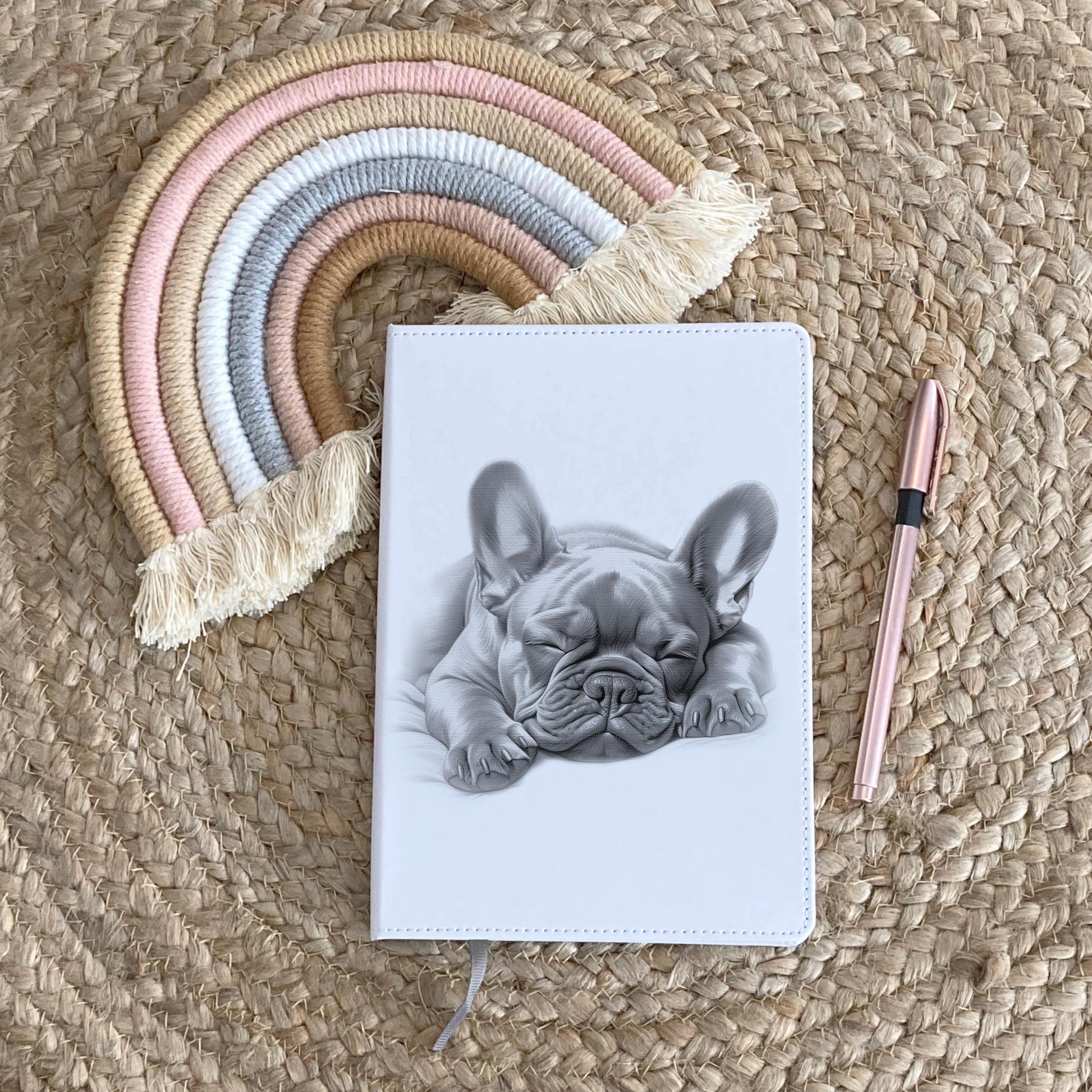 French Bulldog Notebook, Personalised Notebook, Personalised Gift For Her Or Him, Journal, Pet Notebook, Dog Gift