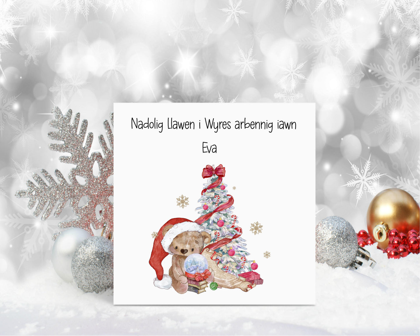 Nadolig Llawen Card, Welsh Christmas Card For Daughter, Welsh Christmas Card, Welsh Xmas For Card For Niece, Card For Daughter