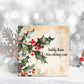 Nadolig Llawen Card, Welsh Christmas Card For Nain, Welsh Christmas Holly Card, Welsh Xmas For Card For Mam