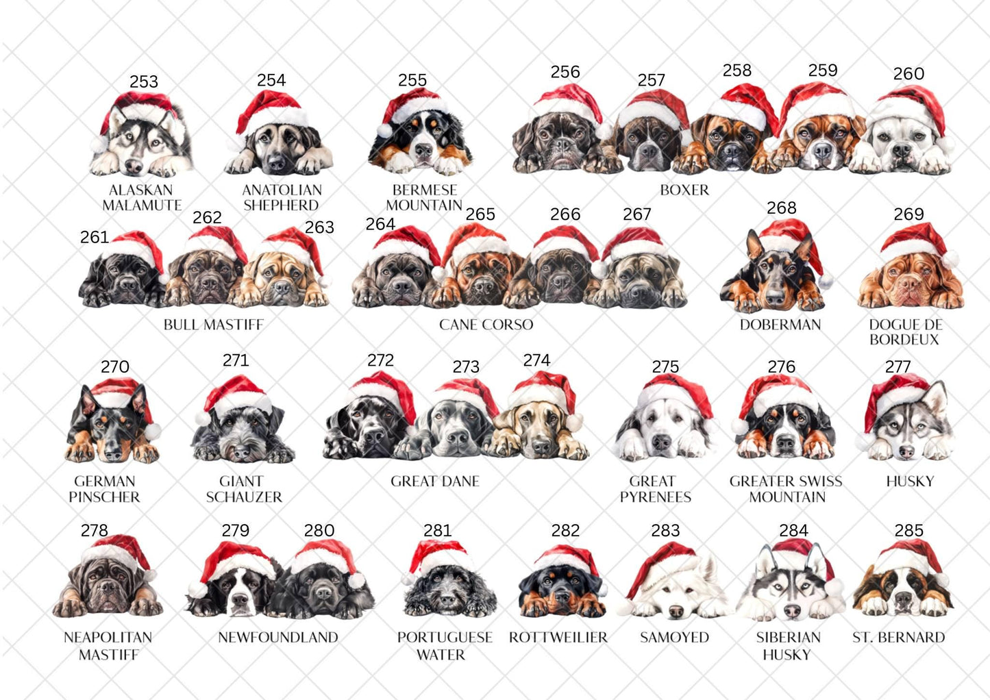 Dog Christmas Sack, Personalised Dog Stocking, Dog Christmas Eve Sack Lots of Different Breeds Available, Labrador