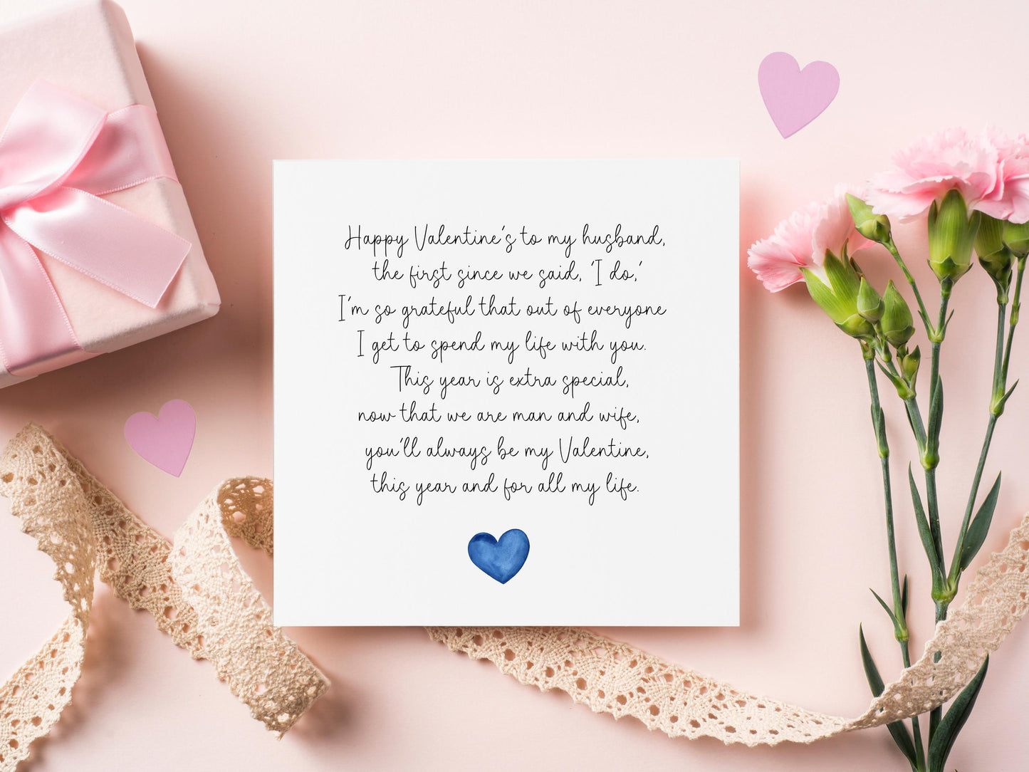 Husband Valentine Card, 1st Valentine's Day Married Card, Valentine Card For Husband