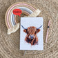 Highland Cow Cushion Gift, Personalised Highland Cow Cushion Gift, Friend Gift, Highland Cow