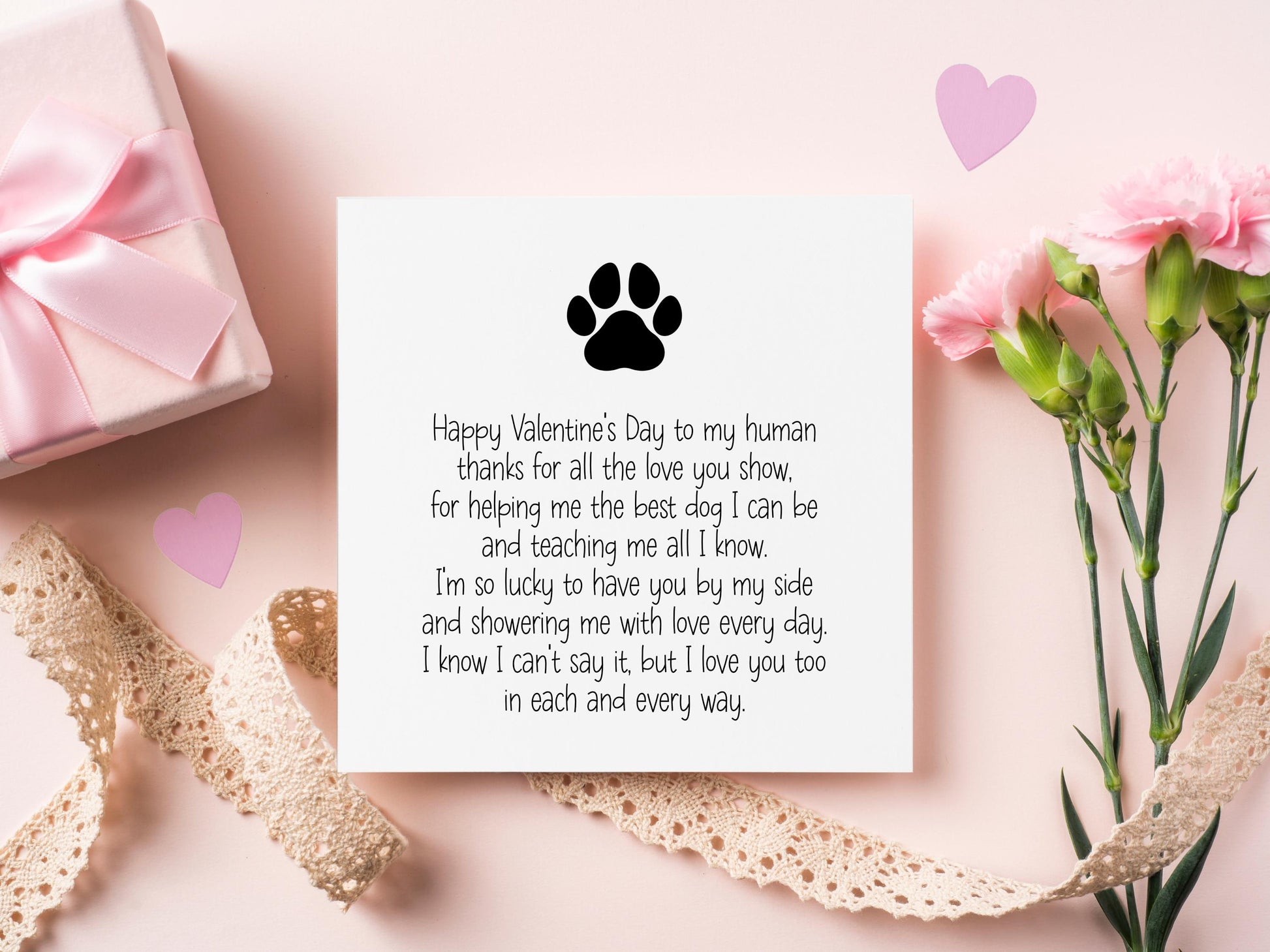 From The Dog Valentine's Day Card, Valentine Card From The Dog