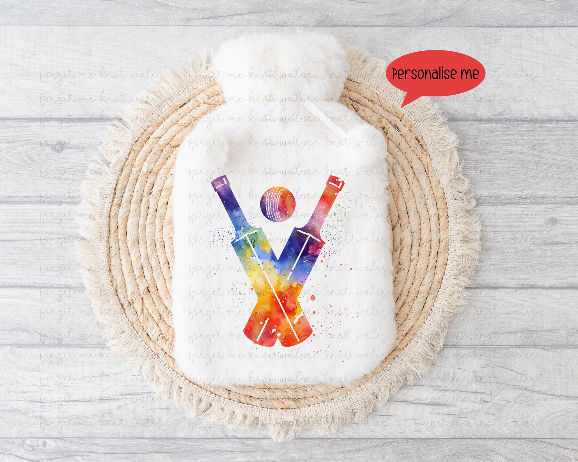 Cricket Bats Mug, Personalised Mug With Colourful Abstract Cricket Design, Gift For Him