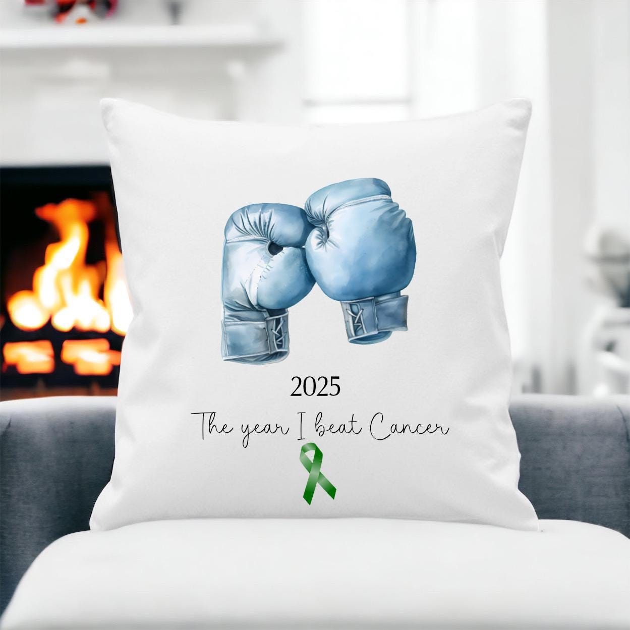 The Year I Beat Cancer Cushion, Cancer Free Gift, Cancer Care Gift, Cancer Cushion