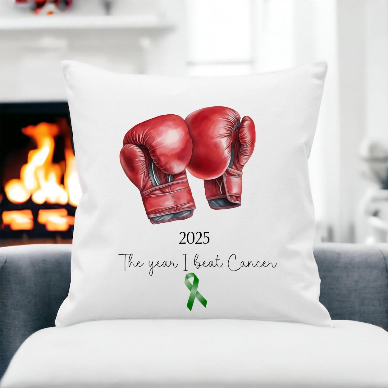 The Year I Beat Cancer Cushion, Cancer Free Gift, Cancer Care Gift, Cancer Cushion