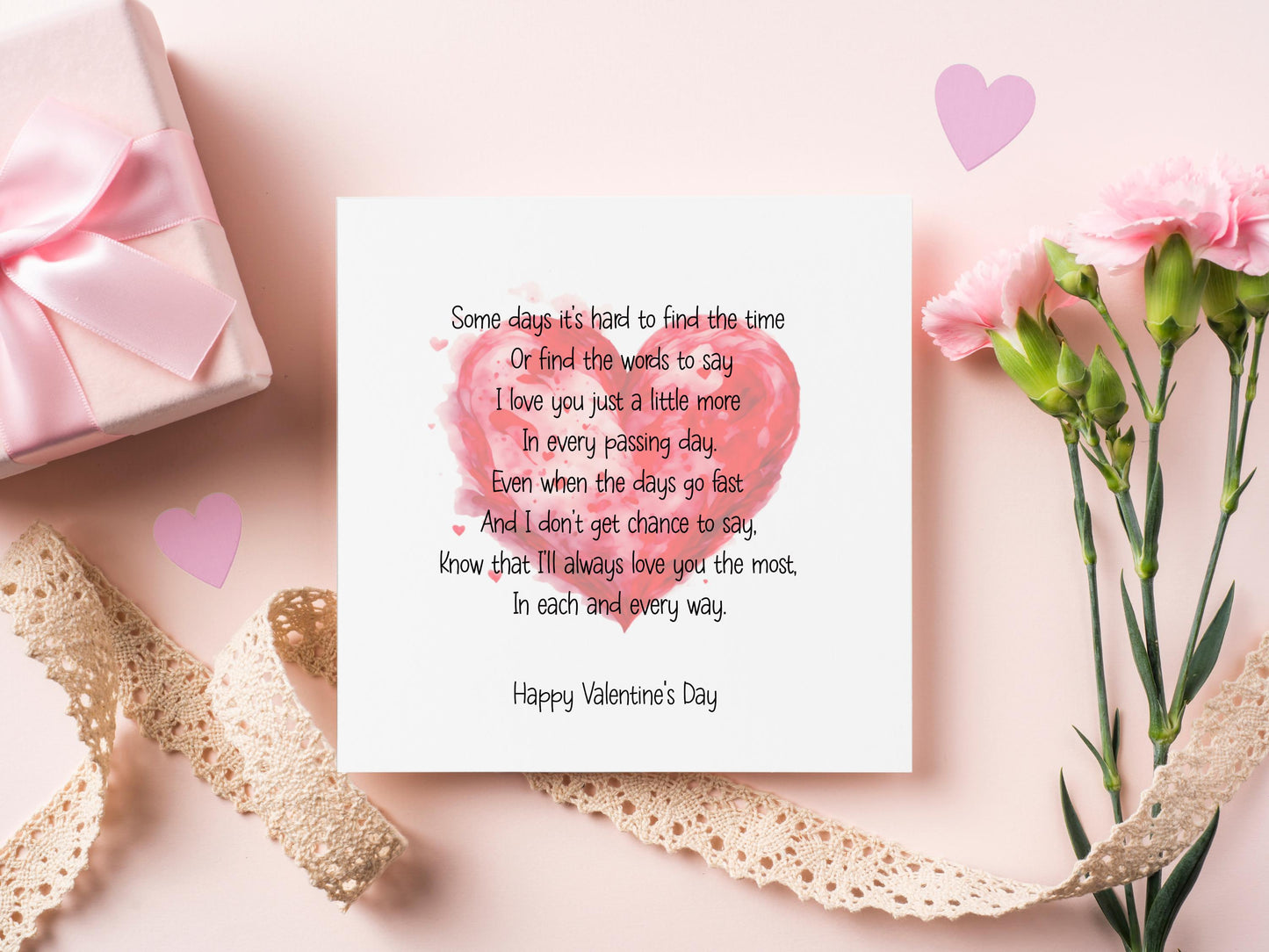 Valentine's Day Card, Valentine's Card For Her, Valentine Card For Husband, Valentine Card For Wife, Valentine Card With Poem