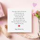 Valentine's Day Card, Valentine's Card For Her, Valentine Card For Husband, Valentine Card For Wife, Valentine Card With Poem