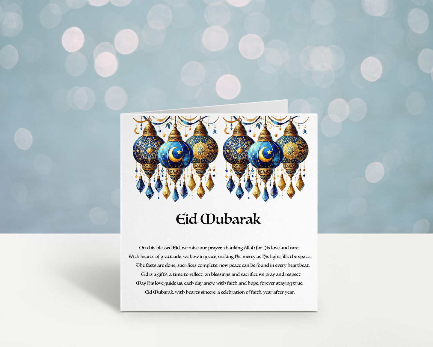 Personalised Eid Card, Eid Mubarak Greeting Card, Eid Mubarak Card, Happy Eid Card, Islamic Card, Eid 2025