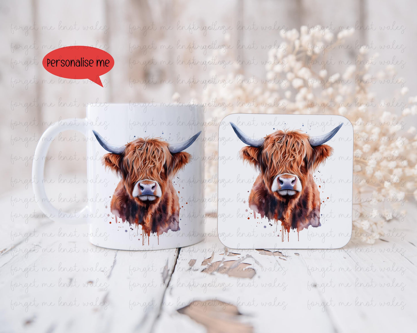 Highland Cow Tote Bag, Personalised Dog Tote Bag, Personalised Gift For Her, Gift for Friend, Gift For Nana, Gift For Mum