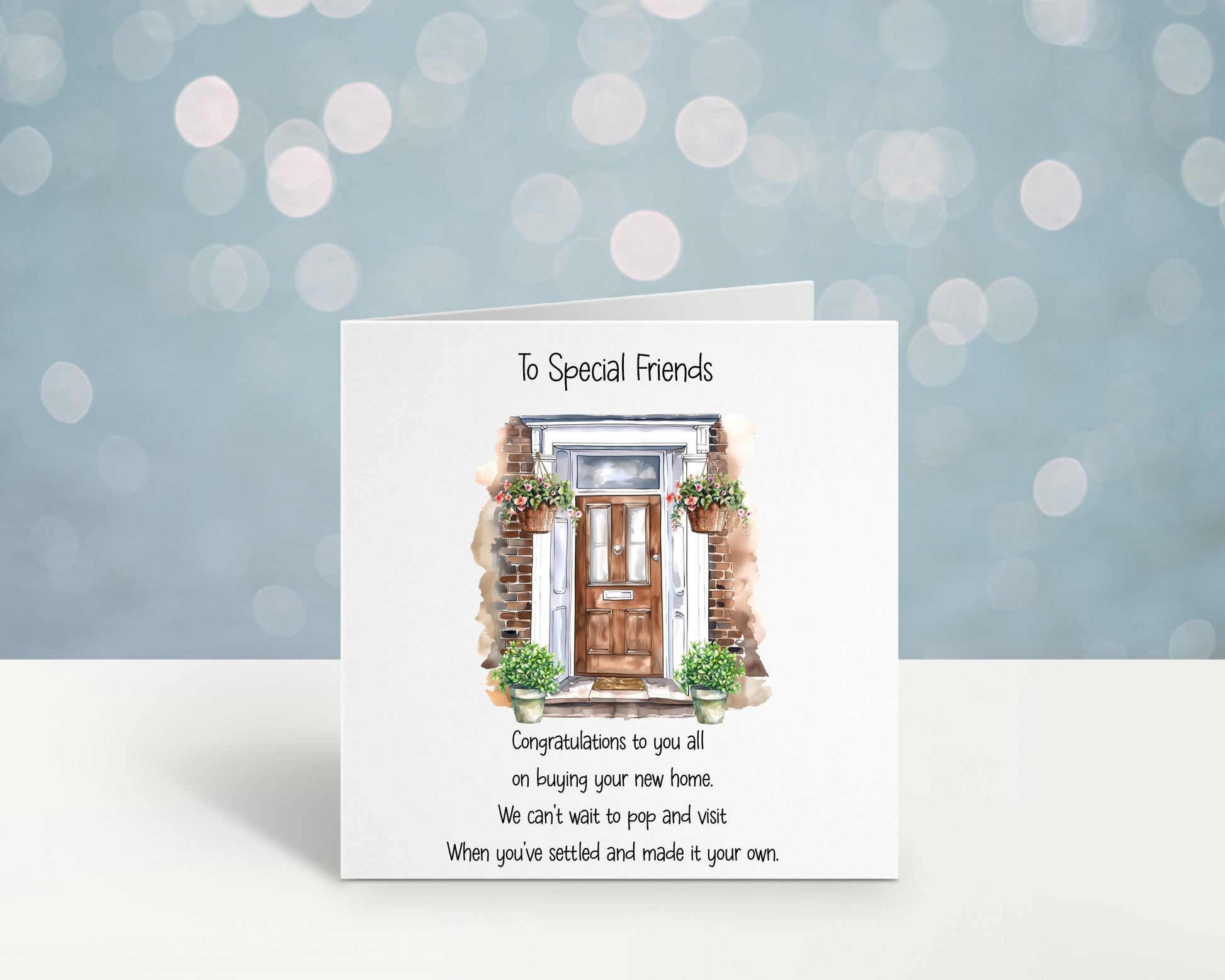 New Home Card, New Home Card For Special Friends, Good Luck In Your New Home, Congratulations Card, New Home Poem Card