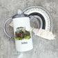 Adult Sippy Cup, Adaptive Drinking Aid Mug. Double Handled Mug, Tractor Sippy cup