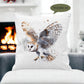 Owl Cushion Gift, Owl Gift For Friend,Flying Owl Pillow, Personalised Cushion Gift