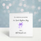 Baptism Card Girl, Personalised Baptism Card For Granddaughter, Christening Card, Great Granddaughter Baptism Card, Great Niece Baptism Card