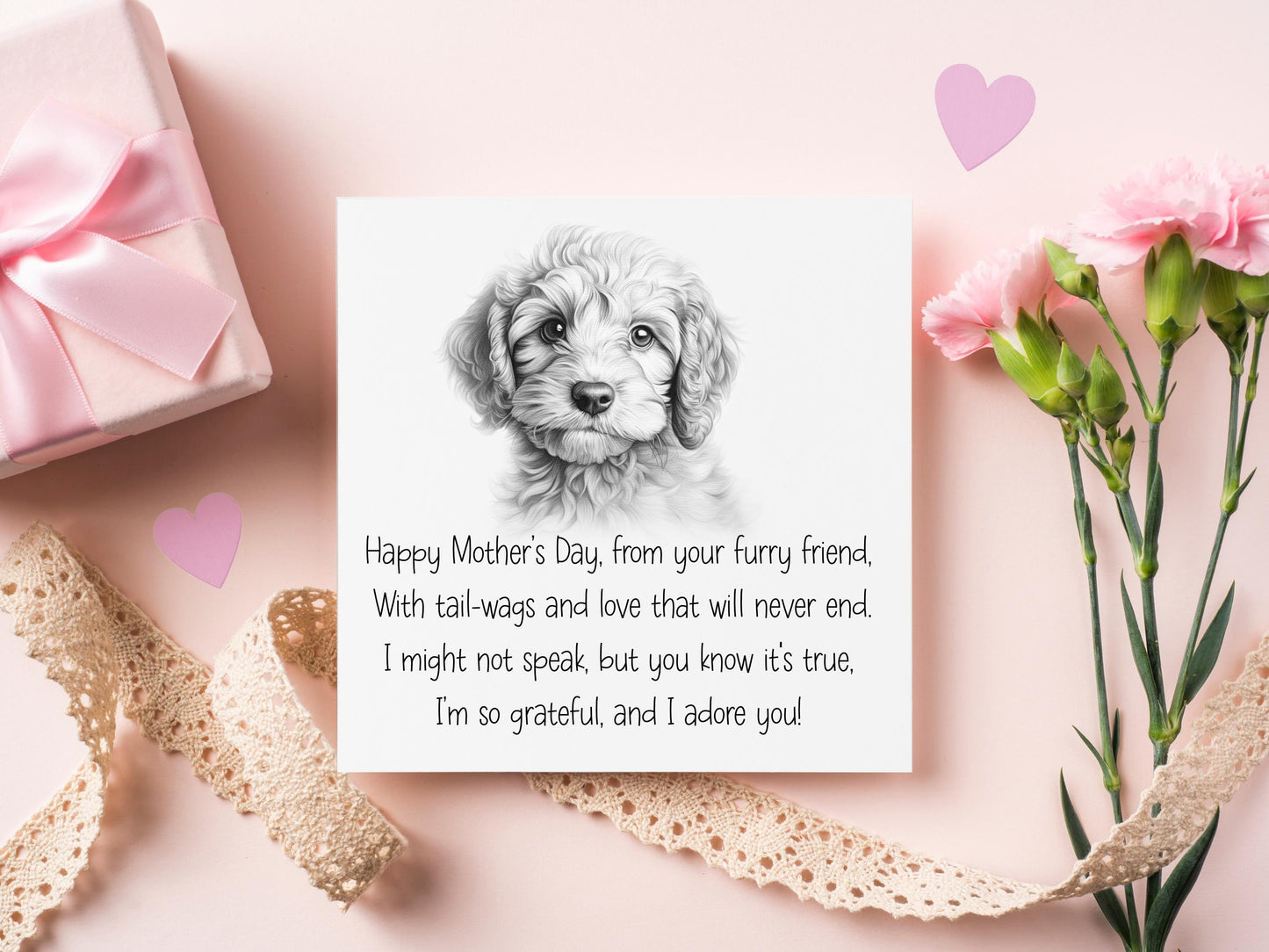 Frenchie Mother's Day Card, From The Dog Mother's Day Card, Card From The Dog