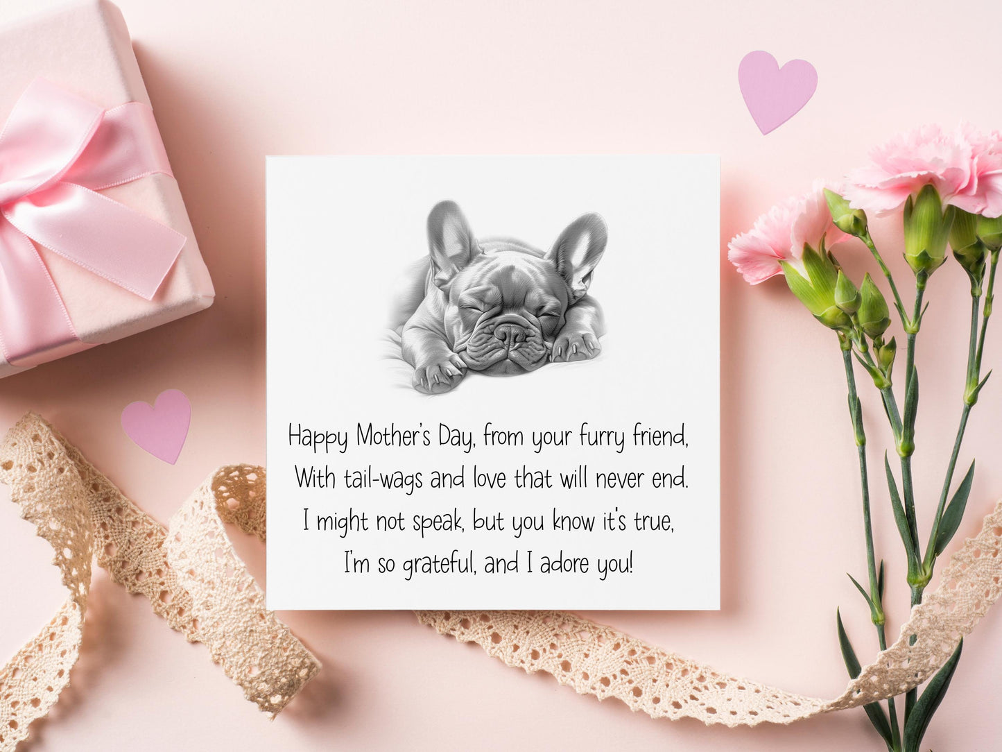 Patterdale Mother's Day Card, From The Dog Mother's Day Card, Card From The Dog