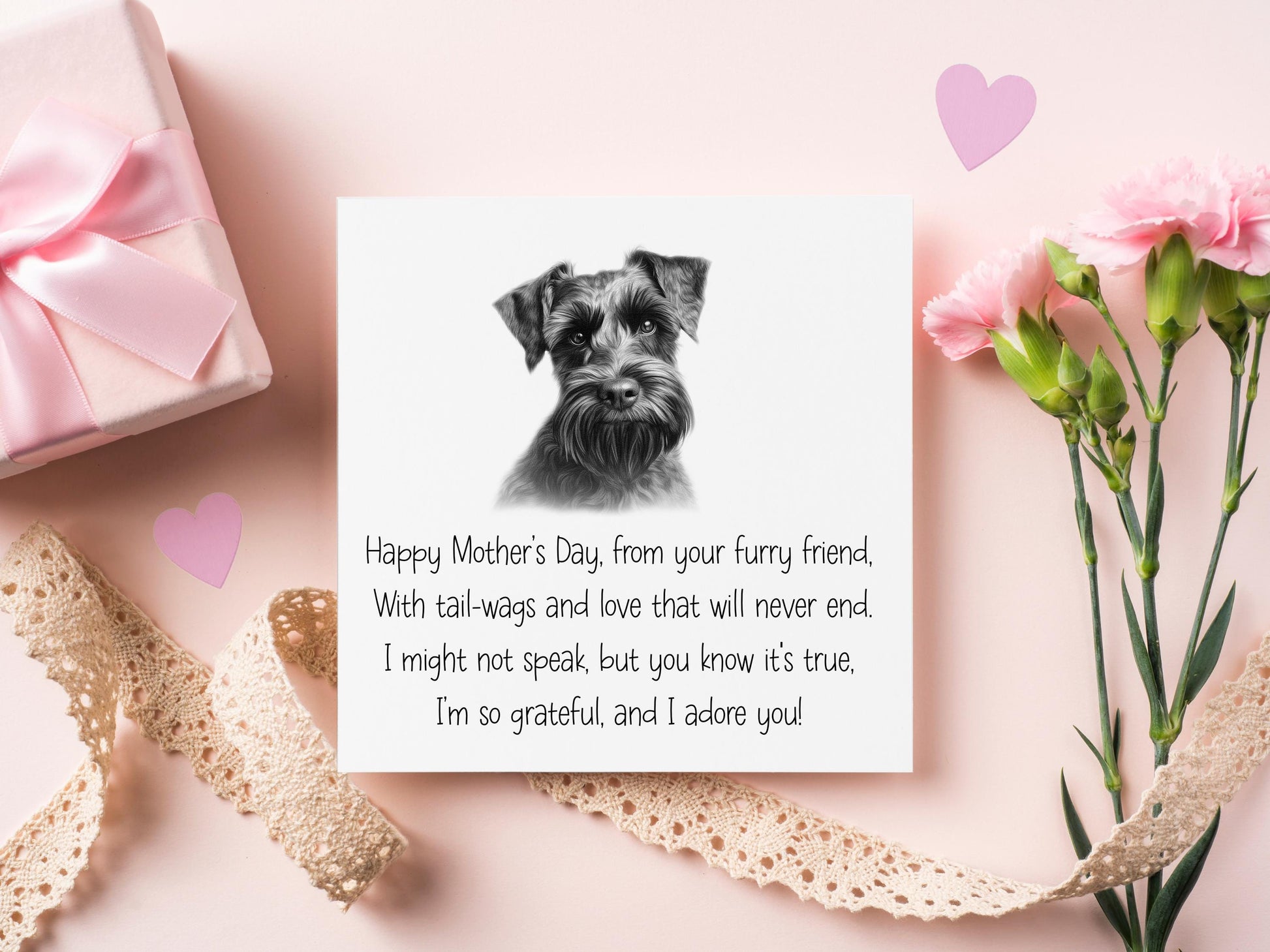 Cockapoo Day Card, From The Dog Mother's Day Card, Card From The Dog
