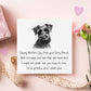 Rottweiler Mother's Day Card, From The Dog Mother's Day Card, Card From The Dog