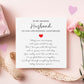 Husband Wedding Anniversary Card, Anniversary Card For Husband, Wedding Anniversary Poem Card, 2nd 3rd 4th 5th 6th 7th 8th 9th Anniversary